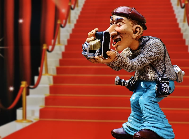 Paparazzi capturing celebrity secrets